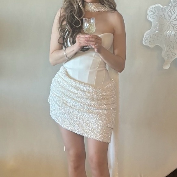 Babyboo Fashion Denise White Mini Dress - Picture 6 of 7